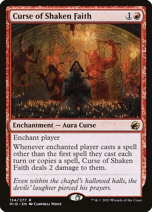 Curse of Shaken Faith — Innistrad: Midnight Hunt