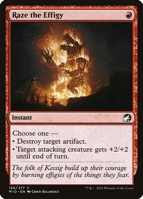Raze the Effigy — Innistrad: Midnight Hunt