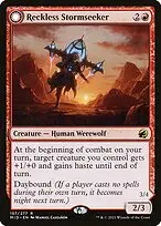 Reckless Stormseeker // Storm-Charged Slasher — Innistrad: Midnight Hunt