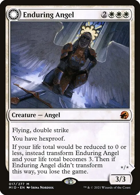 Enduring Angel // Angelic Enforcer — Innistrad: Midnight Hunt