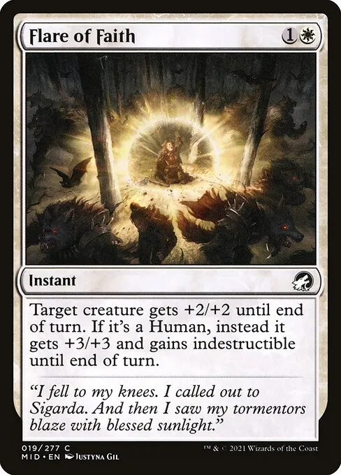 Flare of Faith — Innistrad: Midnight Hunt