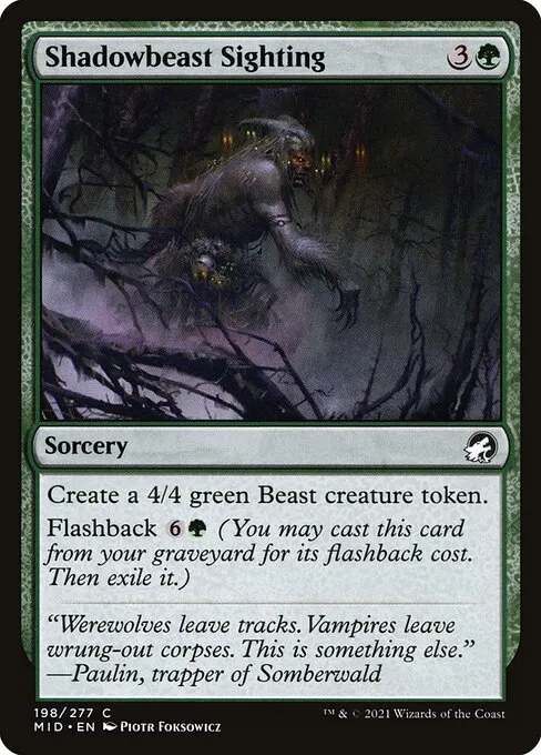 Shadowbeast Sighting — Innistrad: Midnight Hunt