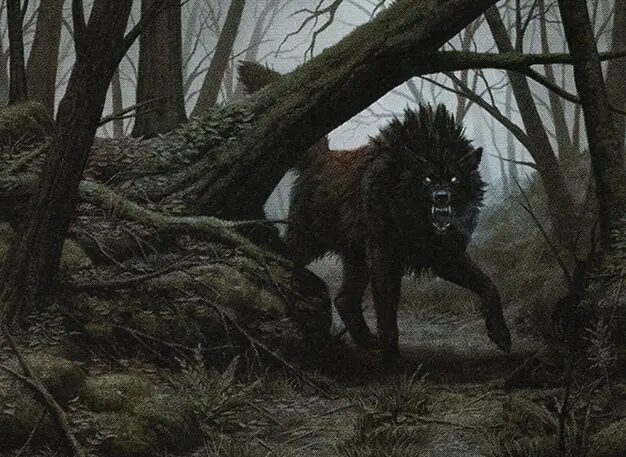 Art detail — Snarling Wolf