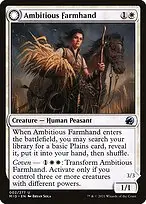 Ambitious Farmhand // Seasoned Cathar — Innistrad: Midnight Hunt