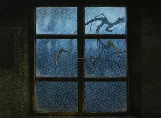 Art detail — Tapping at the Window