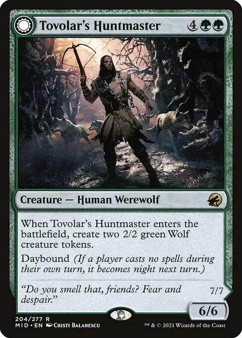 Tovolar's Huntmaster // Tovolar's Packleader — Innistrad: Midnight Hunt