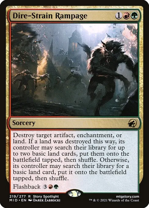 Dire-Strain Rampage — Innistrad: Midnight Hunt