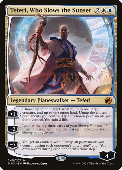 Teferi, Who Slows the Sunset — Innistrad: Midnight Hunt