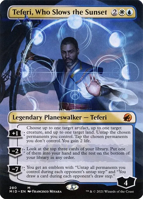Teferi, Who Slows the Sunset — Innistrad: Midnight Hunt