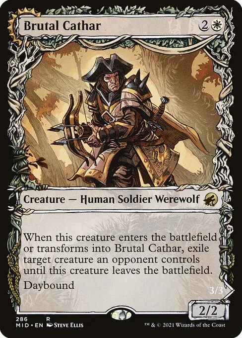 Brutal Cathar // Moonrage Brute — Innistrad: Midnight Hunt