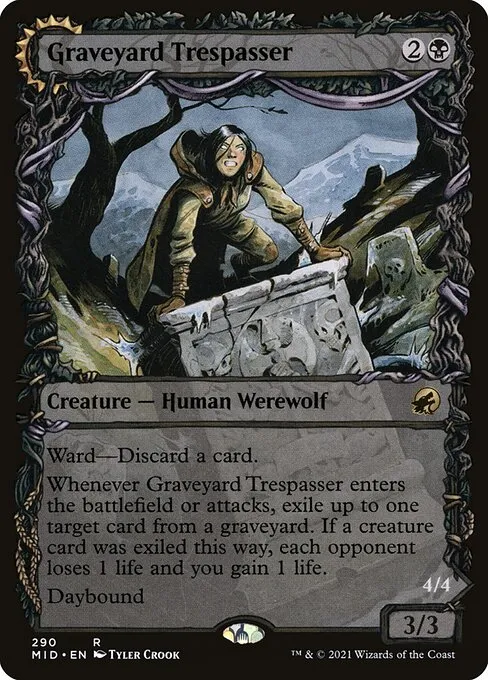 Graveyard Trespasser // Graveyard Glutton — Innistrad: Midnight Hunt