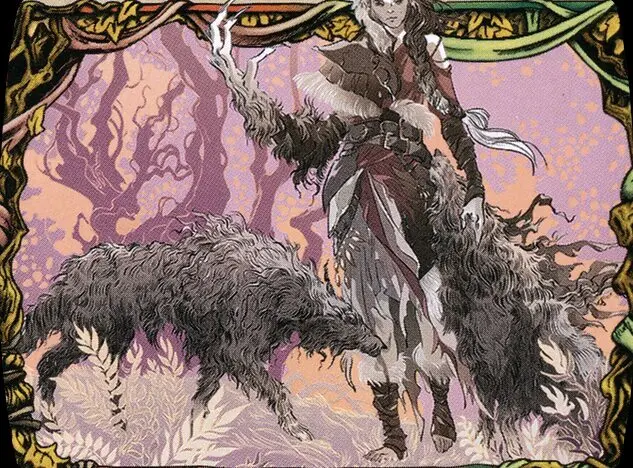 Art detail — Arlinn, the Pack's Hope // Arlinn, the Moon's Fury