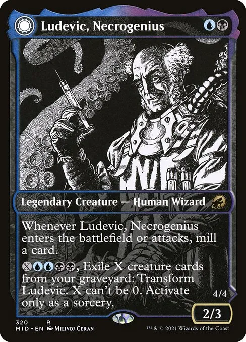 Ludevic, Necrogenius // Olag, Ludevic's Hubris — Innistrad: Midnight Hunt