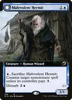 Malevolent Hermit // Benevolent Geist — Innistrad: Midnight Hunt