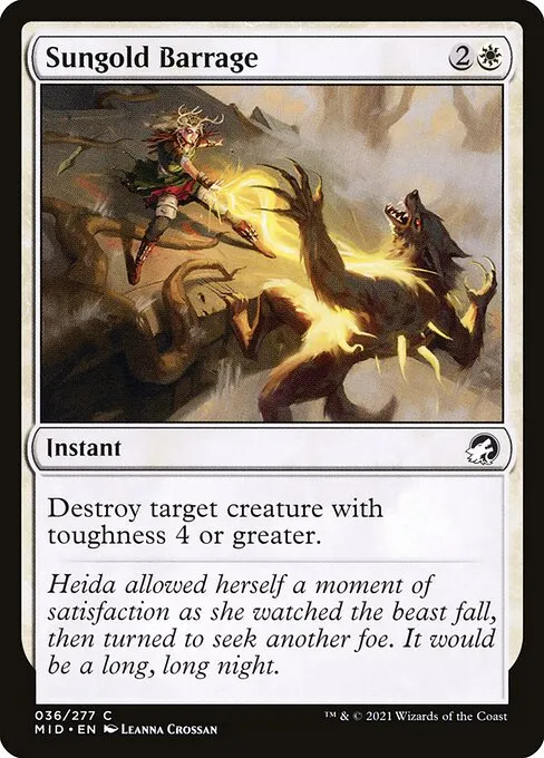 Sungold Barrage — Innistrad: Midnight Hunt