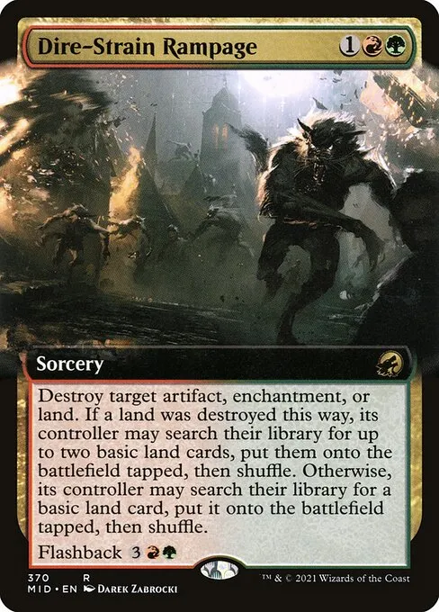 Dire-Strain Rampage — Innistrad: Midnight Hunt