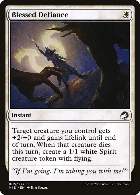 Blessed Defiance — Innistrad: Midnight Hunt