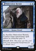 Malevolent Hermit // Benevolent Geist — Innistrad: Midnight Hunt