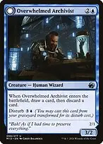 Overwhelmed Archivist // Archive Haunt — Innistrad: Midnight Hunt