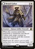 Brutal Cathar // Moonrage Brute — Innistrad: Midnight Hunt