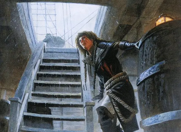 Art detail — Suspicious Stowaway // Seafaring Werewolf