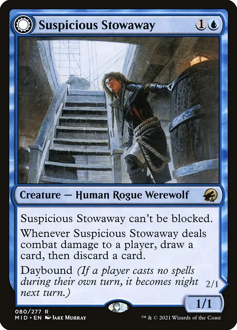 Suspicious Stowaway // Seafaring Werewolf — Innistrad: Midnight Hunt