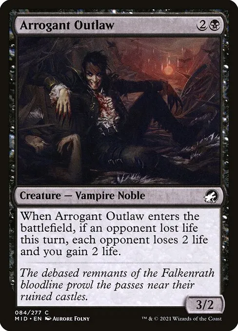 Arrogant Outlaw — Innistrad: Midnight Hunt