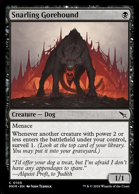 Snarling Gorehound — Murders at Karlov Manor