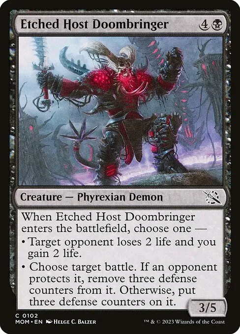 Etched Host Doombringer — March of the Machine