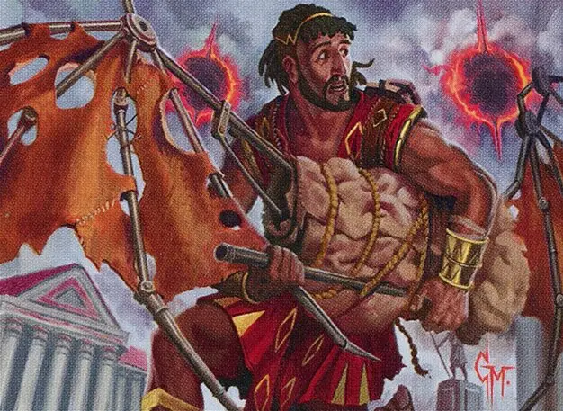 Art detail — Harried Artisan // Phyrexian Skyflayer