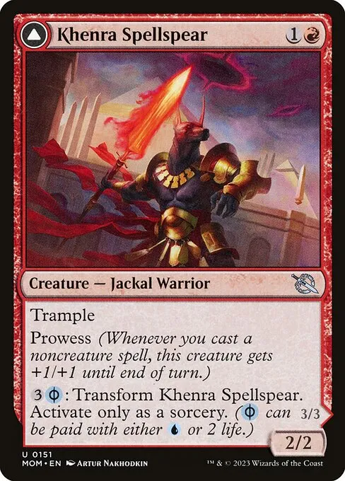 Khenra Spellspear // Gitaxian Spellstalker — March of the Machine