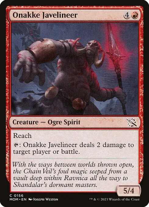 Onakke Javelineer — March of the Machine