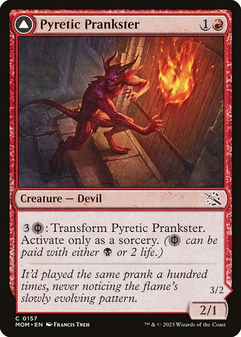 Pyretic Prankster // Glistening Goremonger — March of the Machine