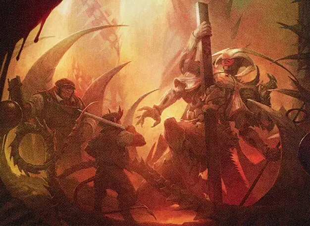 Art detail — Atraxa's Fall