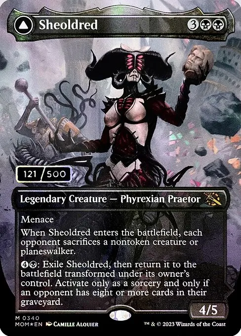 Sheoldred // The True Scriptures — March of the Machine (representative scan)