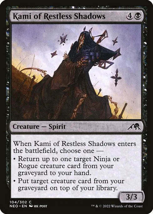 Kami of Restless Shadows — Kamigawa: Neon Dynasty