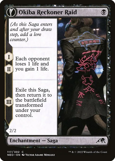 Okiba Reckoner Raid // Nezumi Road Captain — Kamigawa: Neon Dynasty