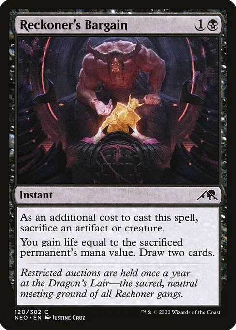Reckoner's Bargain — Kamigawa: Neon Dynasty