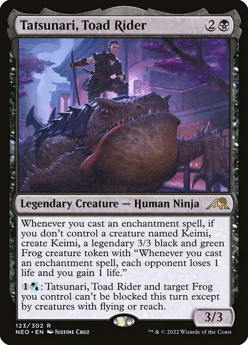 Tatsunari, Toad Rider — Kamigawa: Neon Dynasty