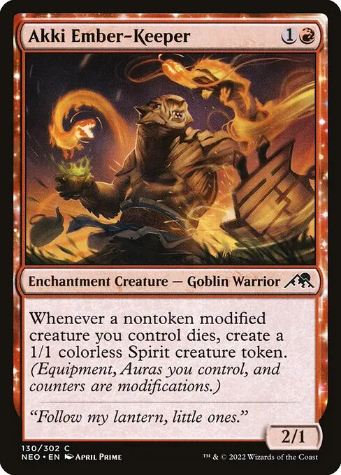 Akki Ember-Keeper — Kamigawa: Neon Dynasty