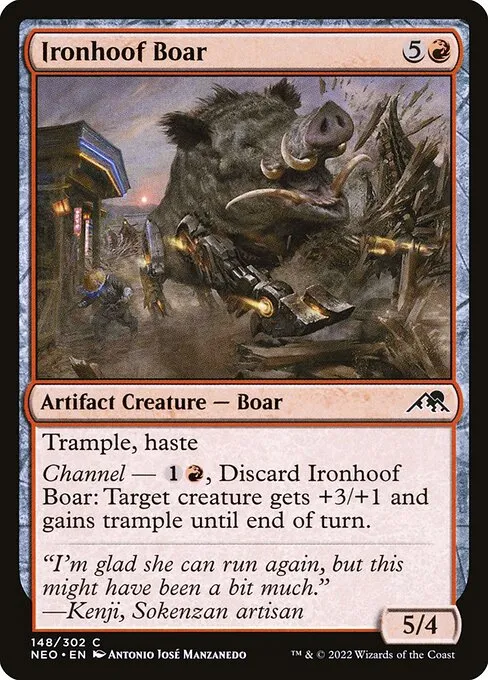 Ironhoof Boar — Kamigawa: Neon Dynasty