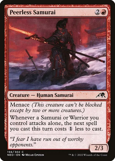Peerless Samurai — Kamigawa: Neon Dynasty