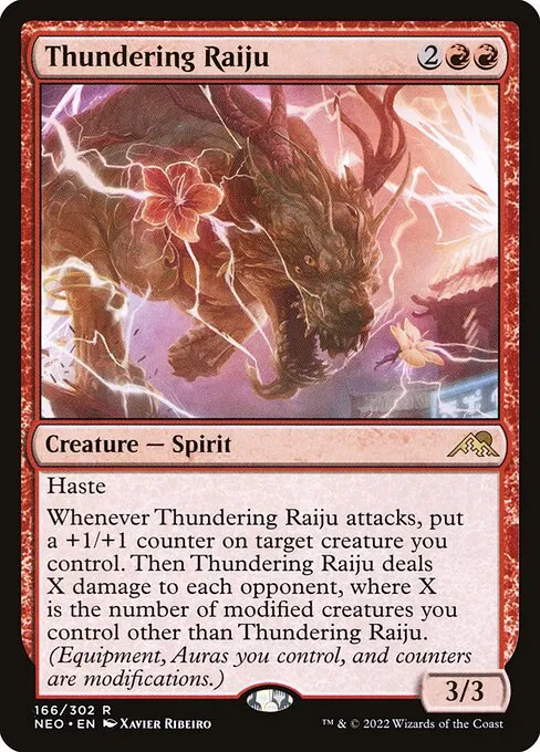Thundering Raiju — Kamigawa: Neon Dynasty
