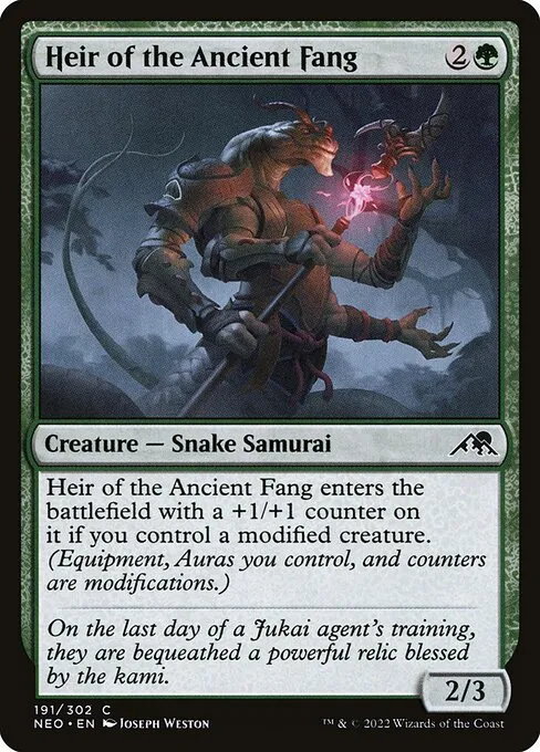Heir of the Ancient Fang — Kamigawa: Neon Dynasty
