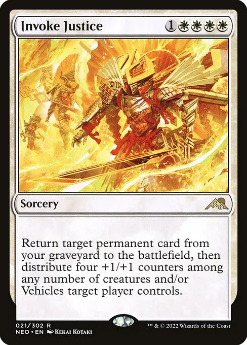 Invoke Justice — Kamigawa: Neon Dynasty