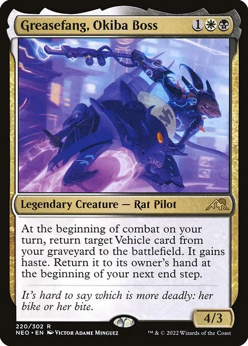 Greasefang, Okiba Boss — Kamigawa: Neon Dynasty