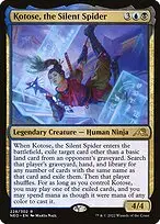 Kotose, the Silent Spider — Kamigawa: Neon Dynasty