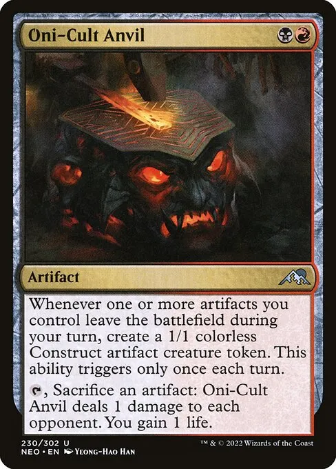 Oni-Cult Anvil — Kamigawa: Neon Dynasty