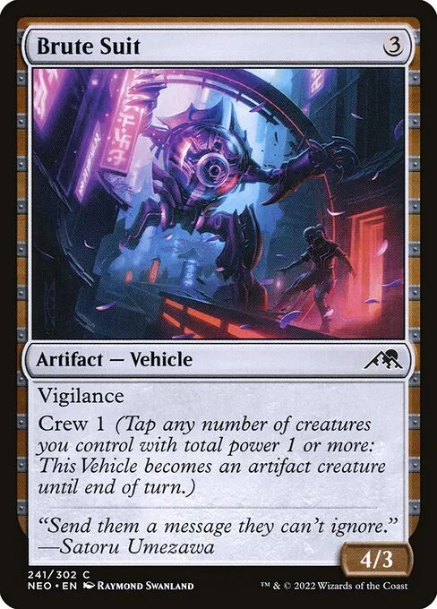 Brute Suit — Kamigawa: Neon Dynasty