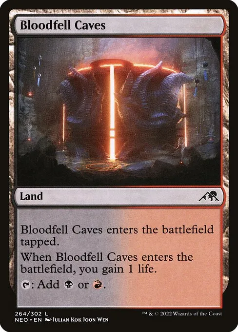 Bloodfell Caves — Kamigawa: Neon Dynasty